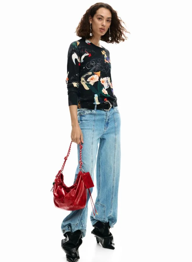 DESIGUAL Medium Oval Bag Logo